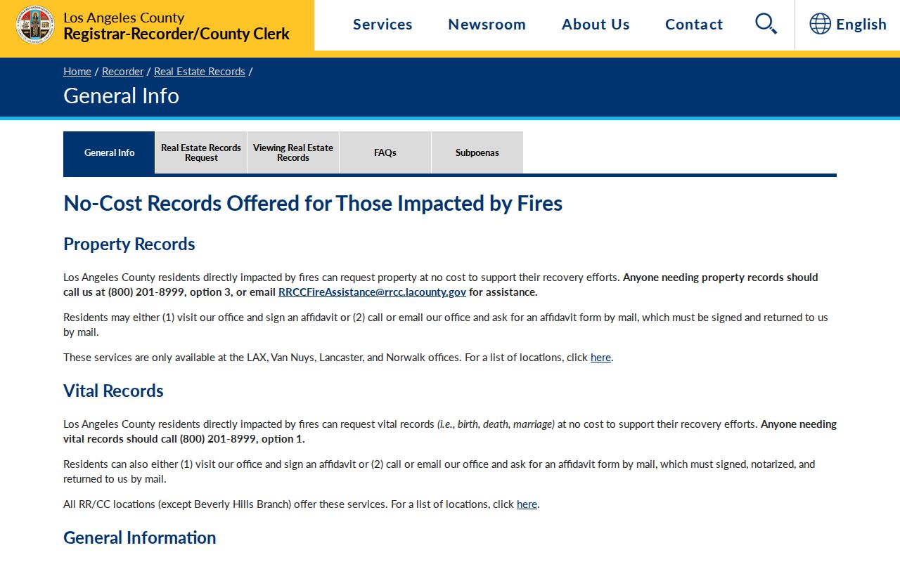 Pomona people search view of Los Angeles County real estate records